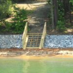 An image shows Shoreline and Pathway Steps Installation Lake Lanier