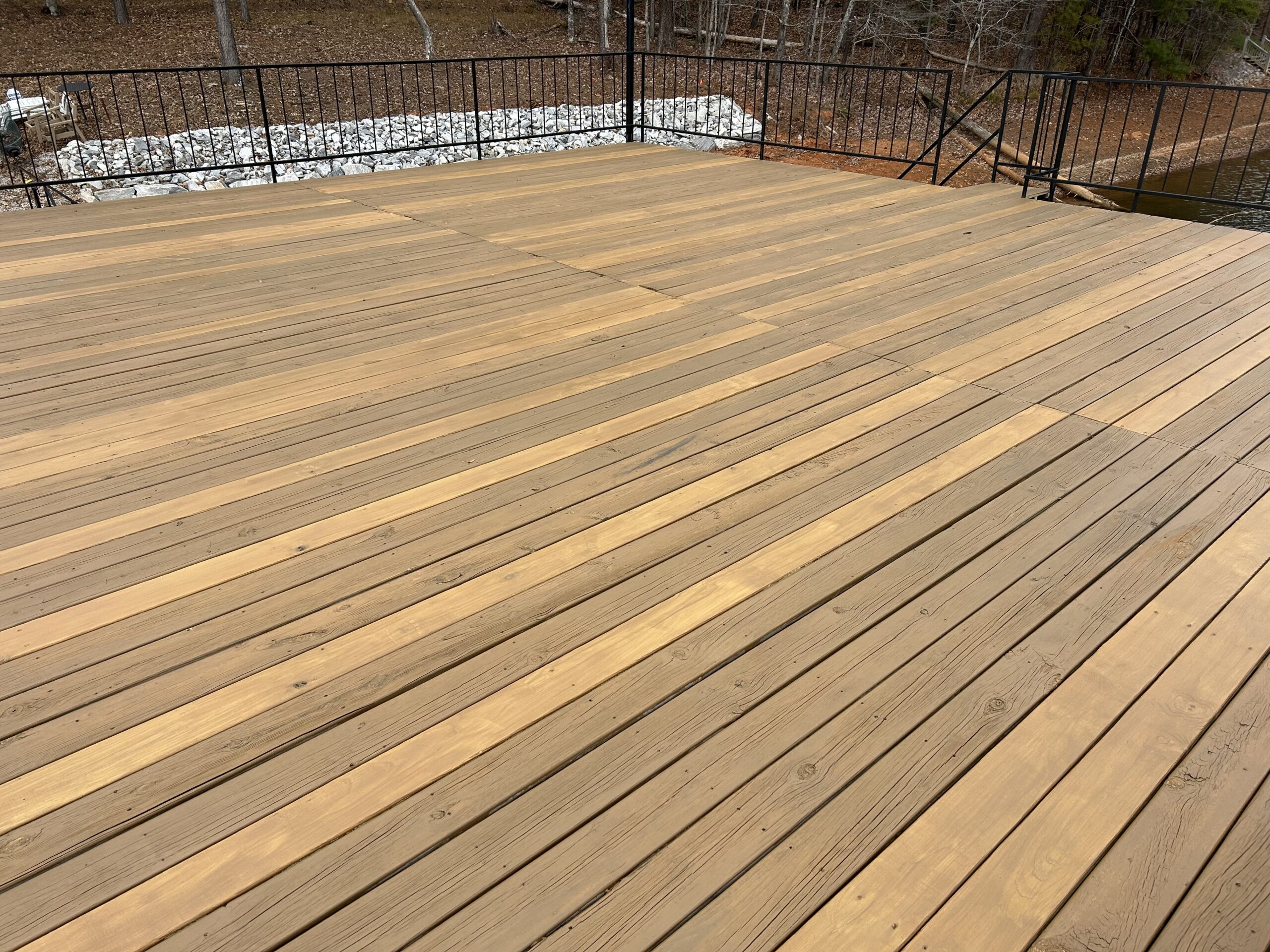 A finished sundeck.