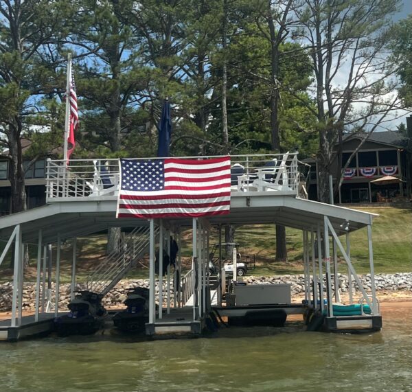 32' x 30' Gable Roof with Sundeck Aluminum Dock - Image 4