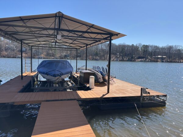 24' x 32' Gable Roof Steel Dock - Image 4