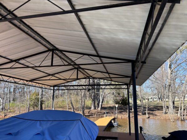 24' x 32' Gable Roof Steel Dock - Image 3
