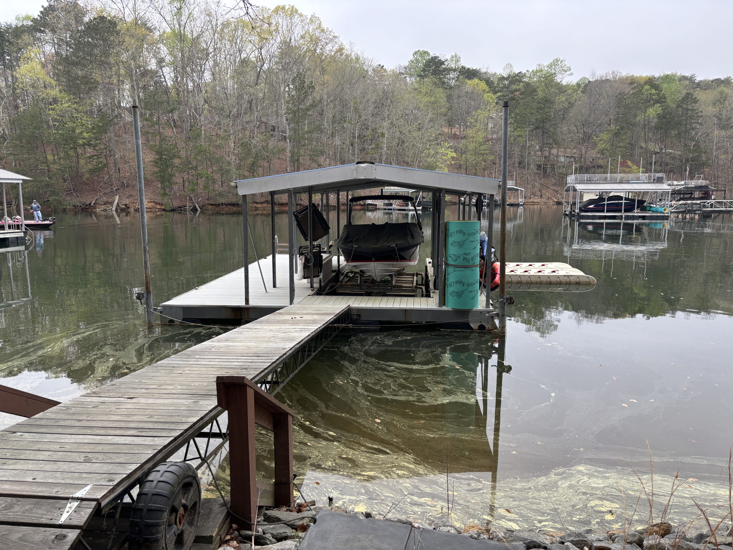24' x 32' Gable Roof Steel Dock