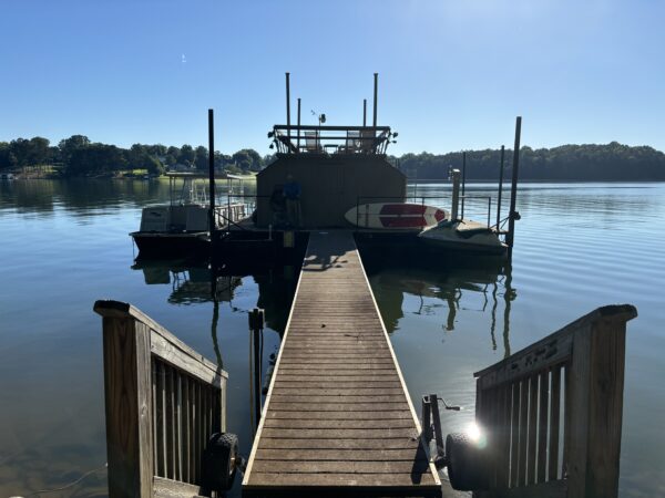 29' 6" x 30' Enclosed Steel Dock with Sundeck