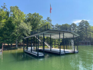 Custom Boat Dock with Sundeck from Martin Docks