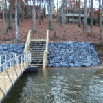 Granite Rock Rip Rap on Lake Lanier | martin Docks