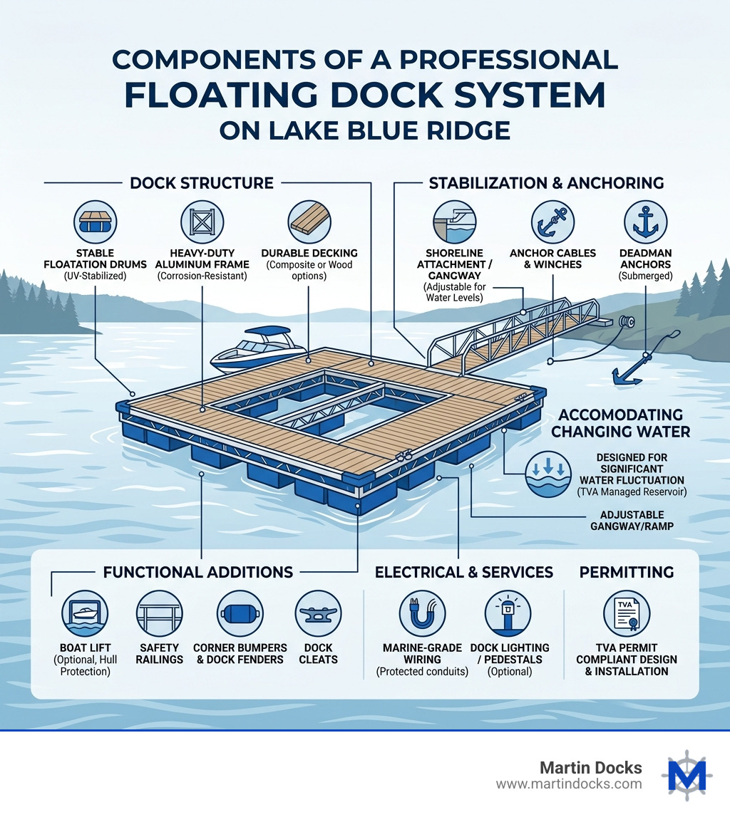 5 Common Myths About Lake Blue Ridge Boat Dock Builders – Martin Docks