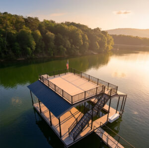 Boat dock builder and dock installtion on Lake Chatuge, Hiwassee Ga