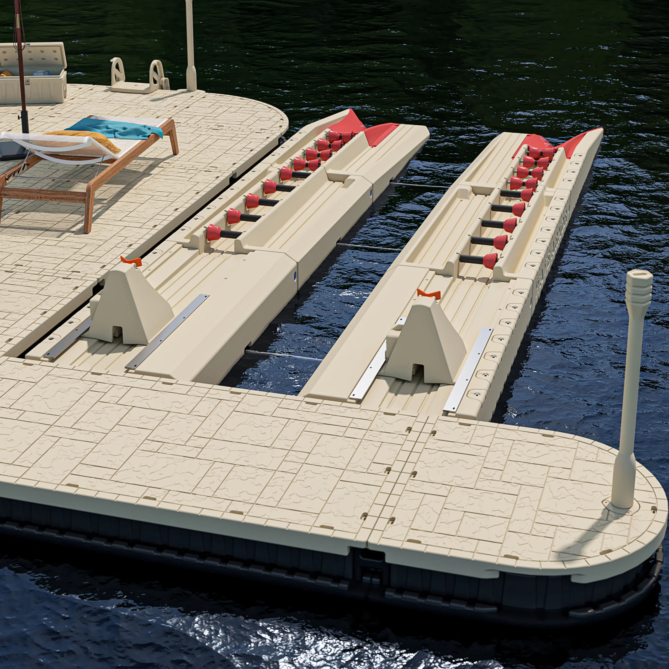 Pontoon Port dock attachment