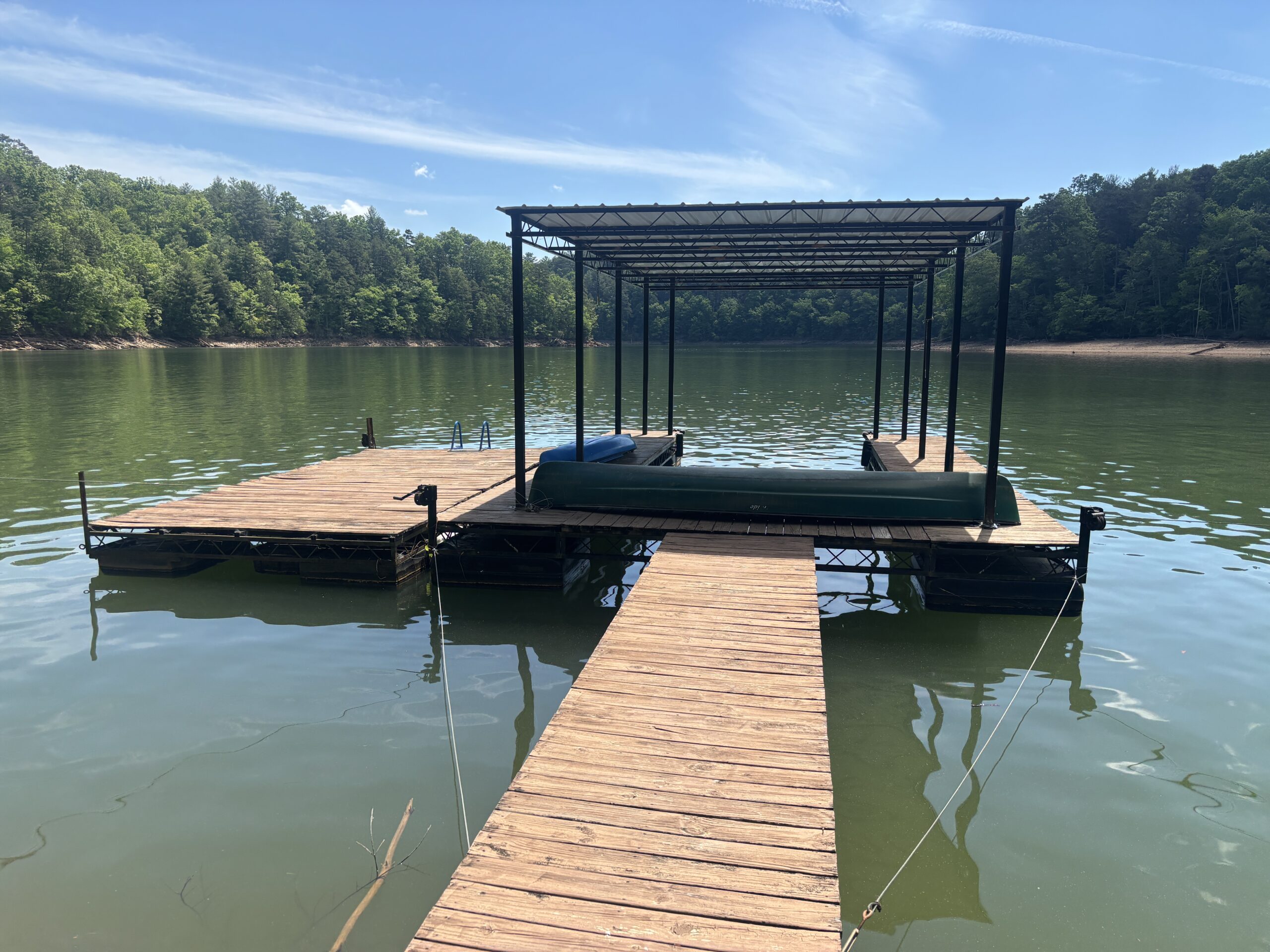28' X 28' Flat Roof Steel Dock - Lake Nottely